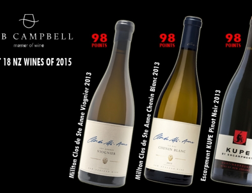 Millton & Escarpment: Bob Campbell’s BEST 18 NZ wines of 2015